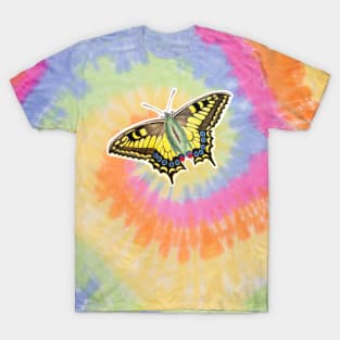 Vintage Swallowtail Butterfly Illustration T-Shirt